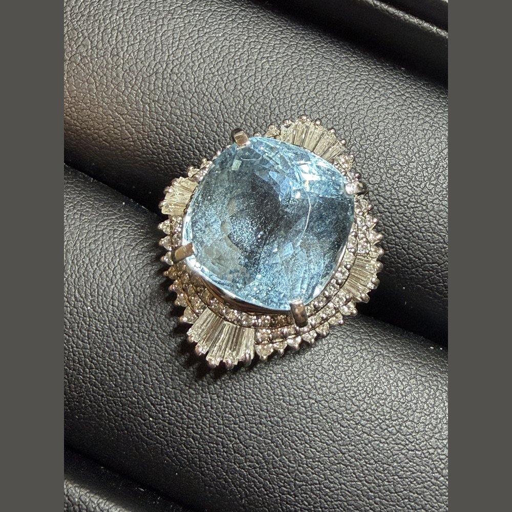 Pt900 アクアマリンリング 買取実績